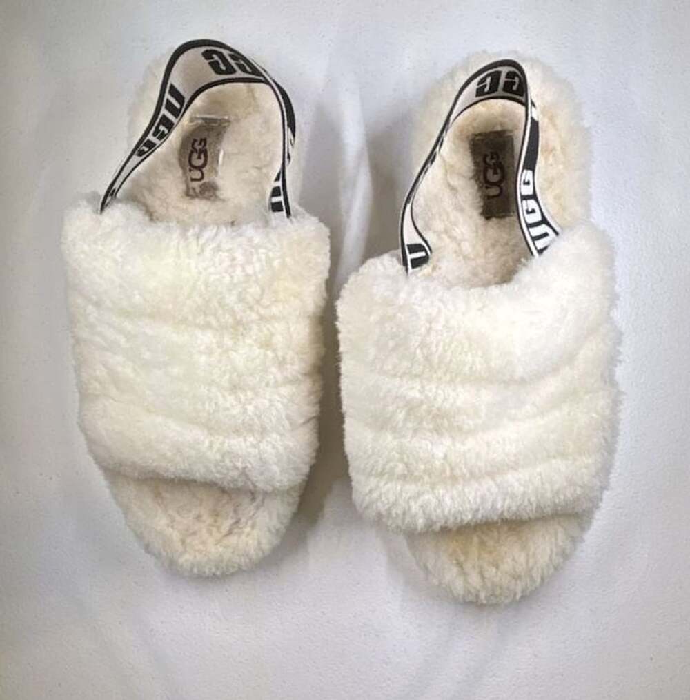 UGG Fluff Yeah Slide Slippers Cream White